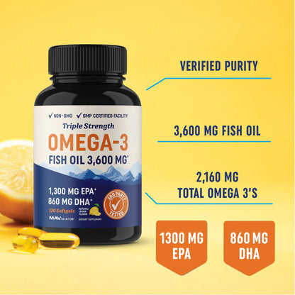 Triple Strength Omega 3 Fish Oil