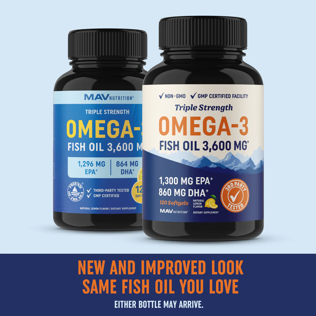Triple Strength Omega 3 Fish Oil
